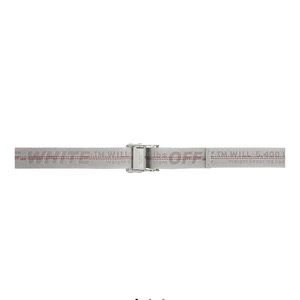 Off-White classic industrial silver belt